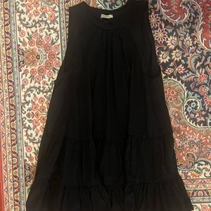 Vici High Neck Tiered Ruffle Tank Top size Small